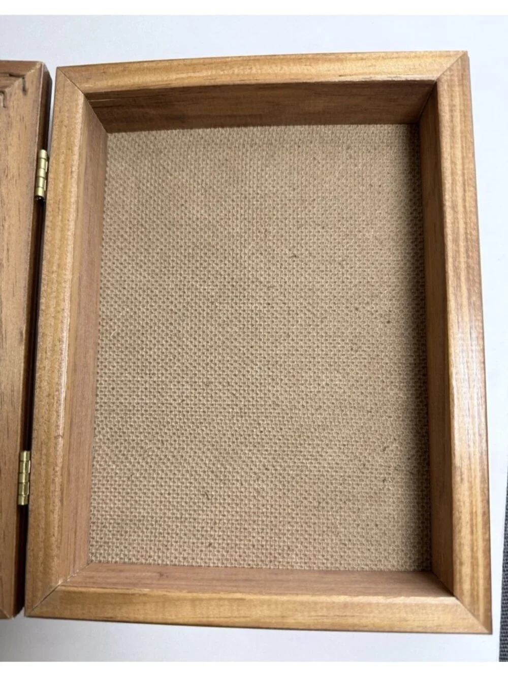 Wooden Storage Box with Replaceable Photo Display 8.5